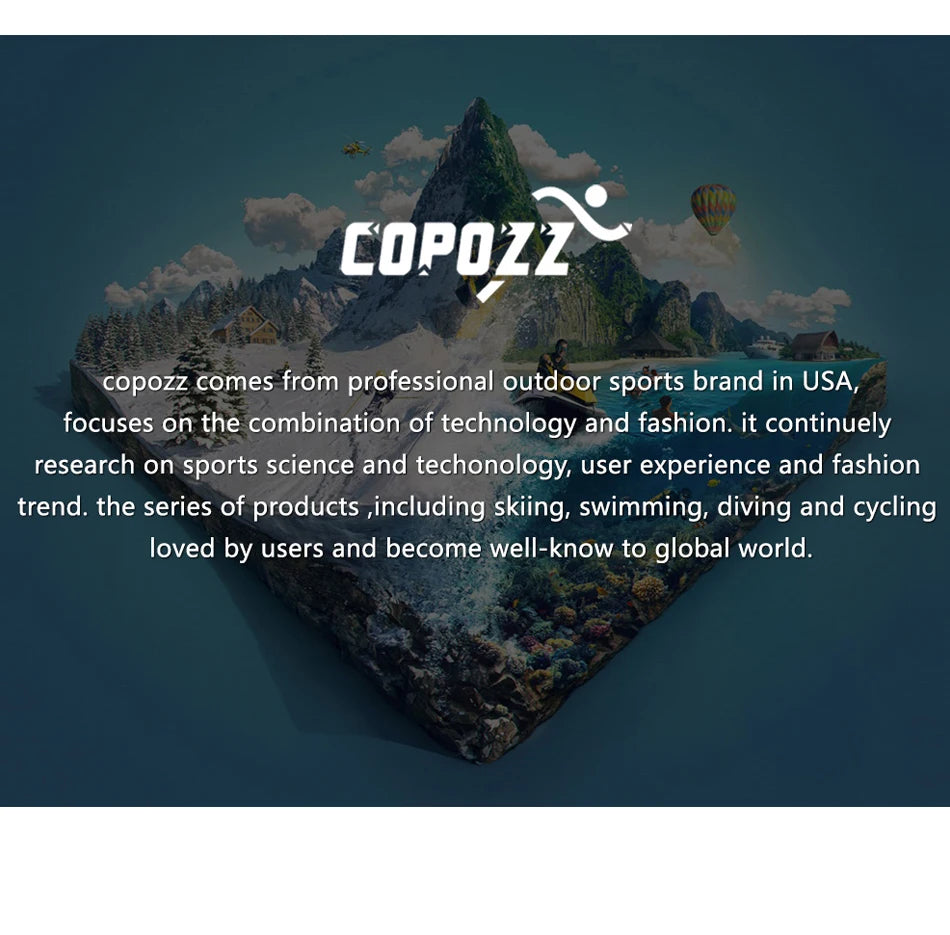 COPOZZ Brand Professional Ski Goggles Double Layers Lens Anti-fog UV400 Big Ski Glasses Skiing Snowboard Men Women Snow Goggles