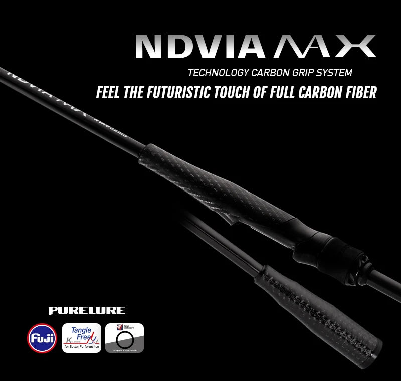 PURELURE NEW NDVIA MAX Ajing And Eging Tubular Tip 8FT 8.3FT 8.6FT 1.2-10G Soft Lure And EGI F/MF Action Perch Pike Zander Squid