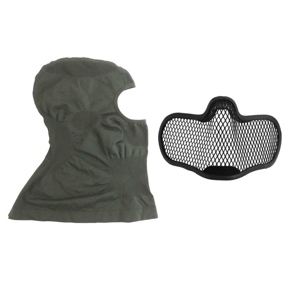 Tactical Venom Balaclava V1, Breathable Elastic Full Face Mask with Steel Mesh Protection for Airsoft Paintball Hunting Gear