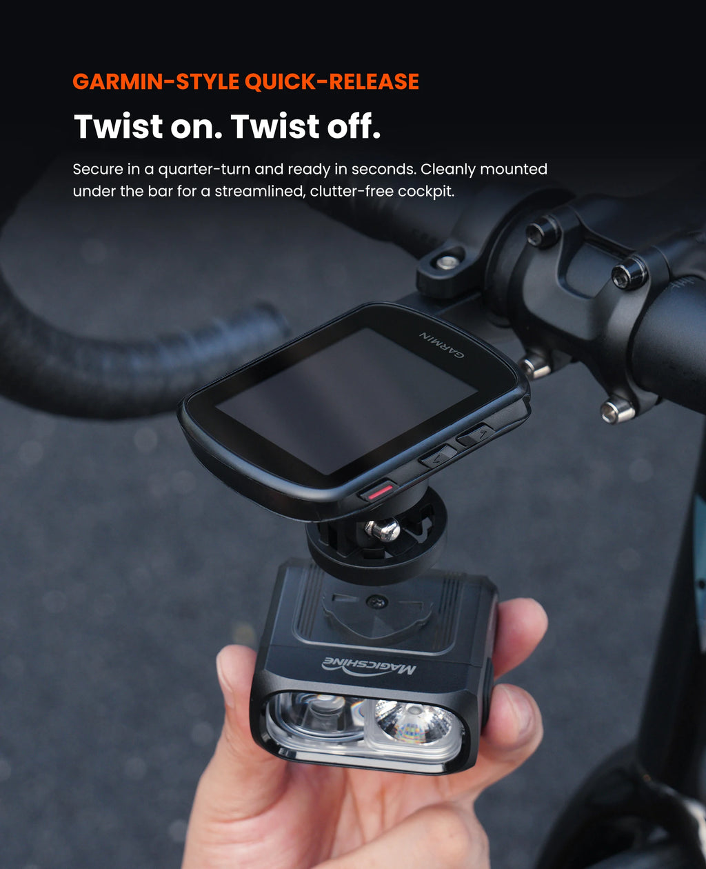 Magicshine HORI 1300PRO Dual Mounted Bike Light,Cut-off Line Beam Bicycle Light With ANT+ ,Compatible With Shimano Di2 System