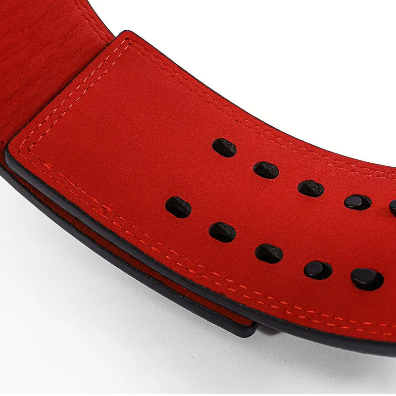 1pc Powerlifting Lever Belt Cowhide Leather Heavy Duty Weightlifting Waist Support Gym Squat Deadlift Training Back Protector