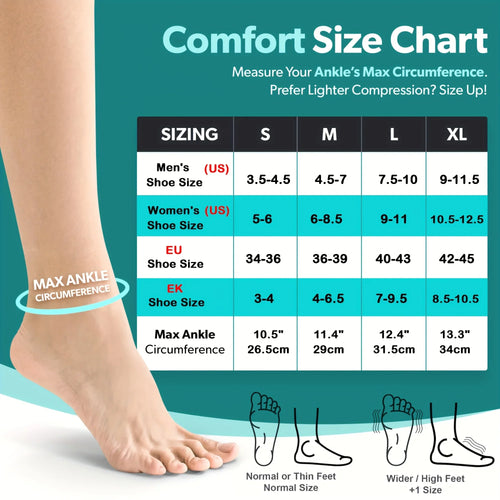 1Pair Compression Socks,Compression Foot Sleeves with Arch And Support,Open-Toe Design Neuropathy Socks