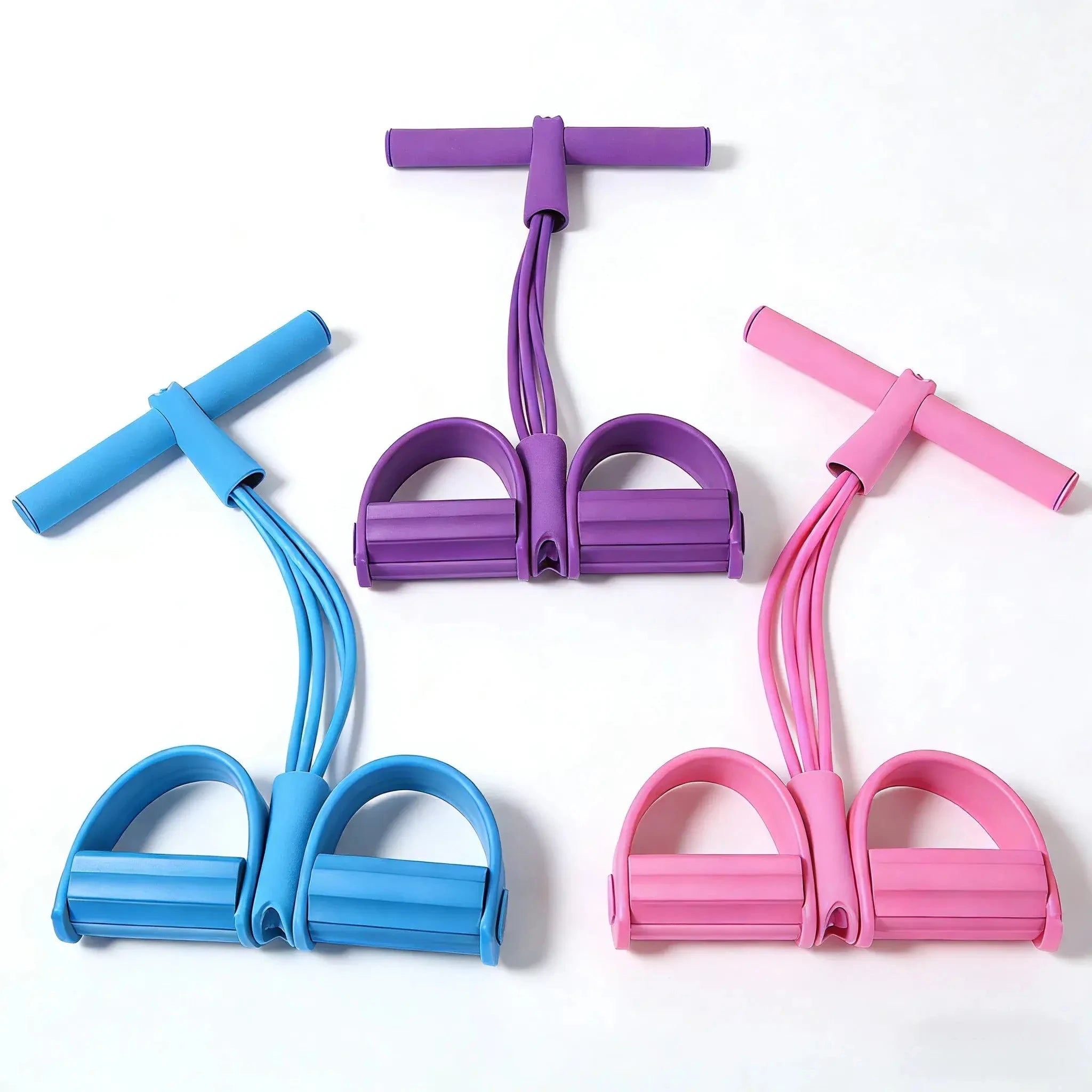1PC Home Fitness Resistance Bands Set - 4 Elastic Pull Ropes for Full Body Workout Abdominal Exercise Rowing & Other Fitness Activities Strength And Flexibility Enhancer
