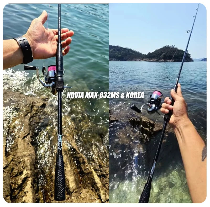 PURELURE NEW NDVIA MAX Ajing And Eging Tubular Tip 8FT 8.3FT 8.6FT 1.2-10G Soft Lure And EGI F/MF Action Perch Pike Zander Squid