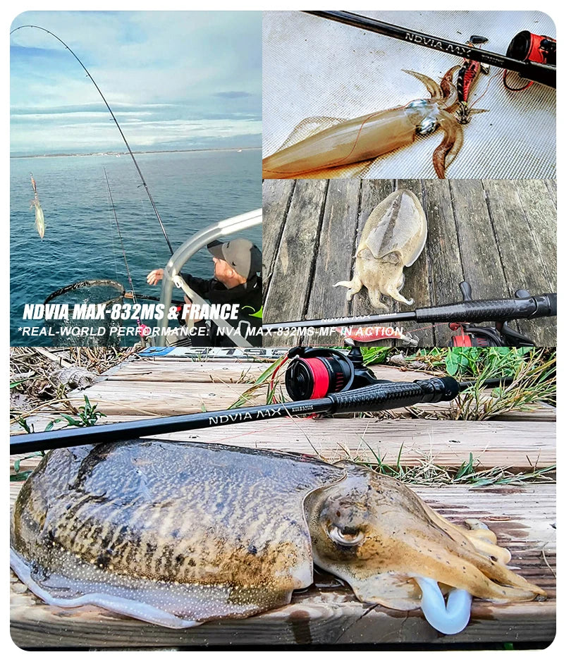 PURELURE NEW NDVIA MAX Ajing And Eging Tubular Tip 8FT 8.3FT 8.6FT 1.2-10G Soft Lure And EGI F/MF Action Perch Pike Zander Squid