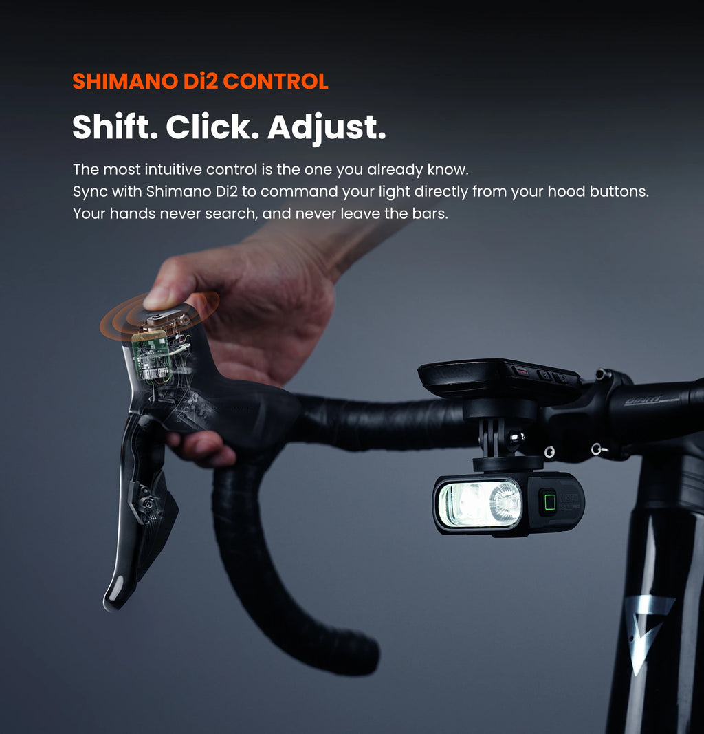 Magicshine HORI 1300PRO Dual Mounted Bike Light,Cut-off Line Beam Bicycle Light With ANT+ ,Compatible With Shimano Di2 System