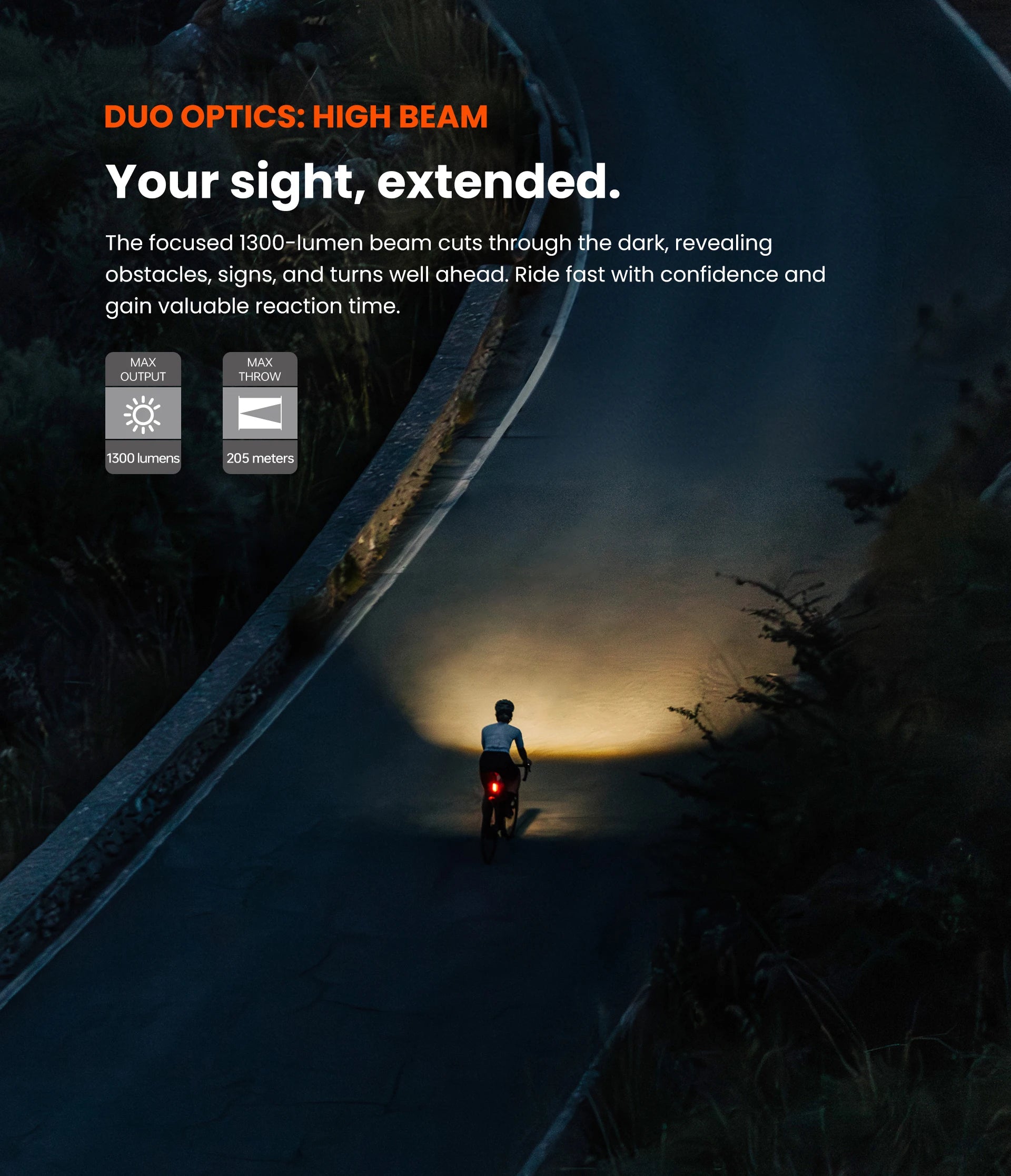 Magicshine HORI 1300PRO Dual Mounted Bike Light,Cut-off Line Beam Bicycle Light With ANT+ ,Compatible With Shimano Di2 System