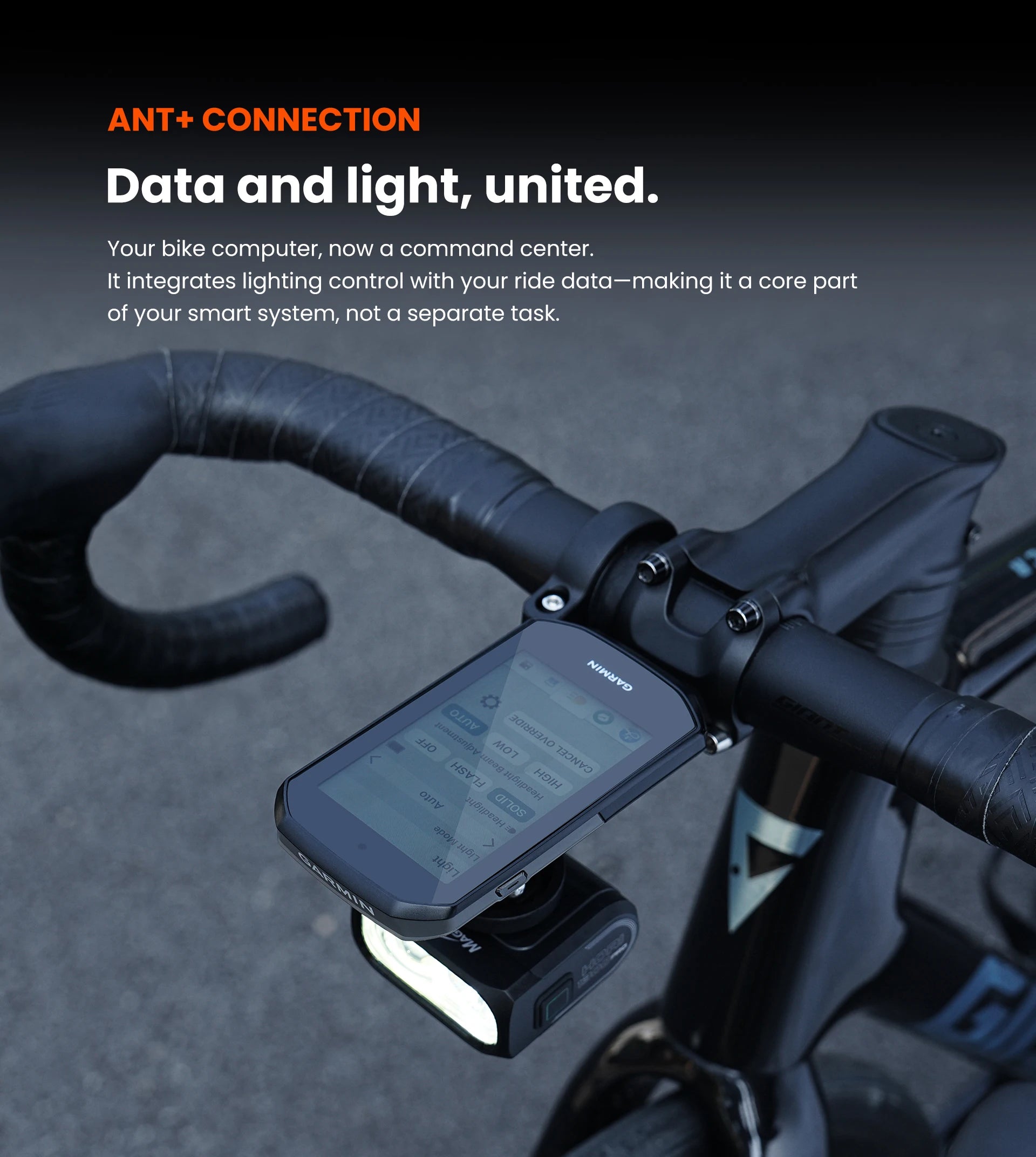 Magicshine HORI 1300PRO Dual Mounted Bike Light,Cut-off Line Beam Bicycle Light With ANT+ ,Compatible With Shimano Di2 System